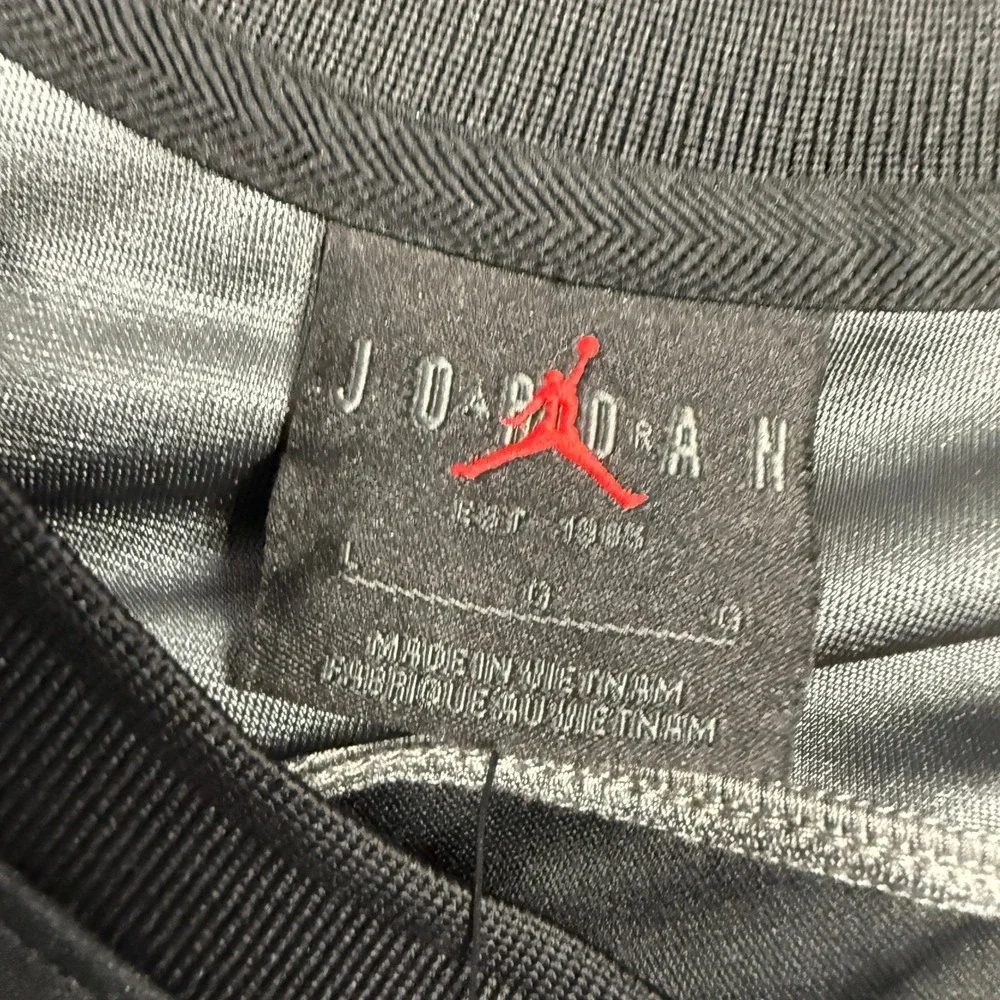 Jordan Jersey Mens L Black Metallic Silver 23 Embroidered HV0109-010